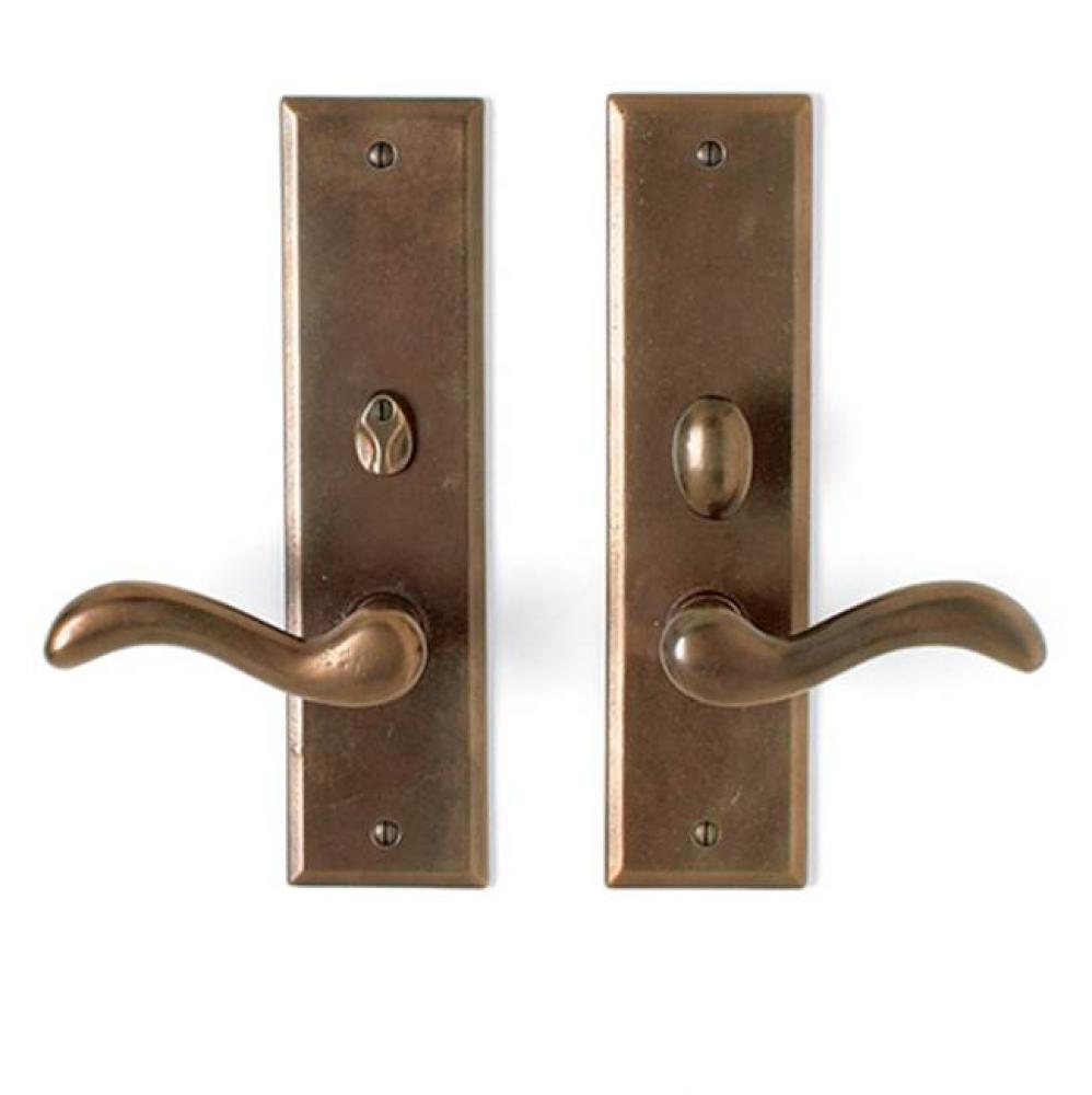 Double cylinder. Lever/knob x lever/knob deadbolt entry set. EP-409-5.5KC (ext) EP-409-5.5KC (int)