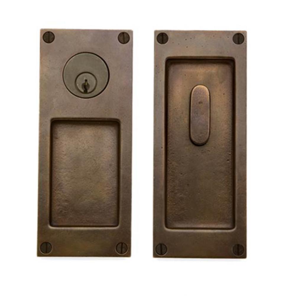 Double cylinder. Lever/knob x lever/knob deadbolt entry set. EP-451-5.5KC (ext) EP-451-5.5KC (int)