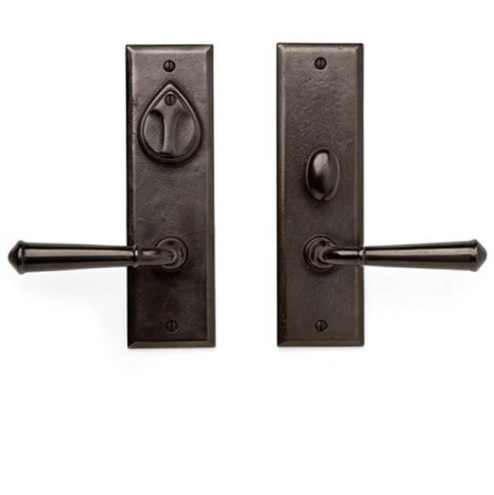 Double cylinder. Lever/knob x lever/knob ML entry set. EP-A408ML-KC (ext) EP-A408ML-KC (int) Non-e