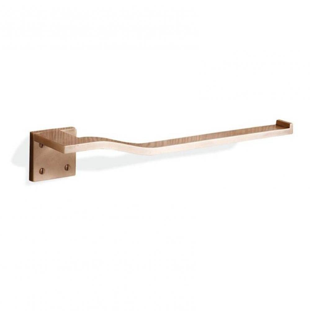 10'' Hand towel bar. Points left. Specify escutcheon.