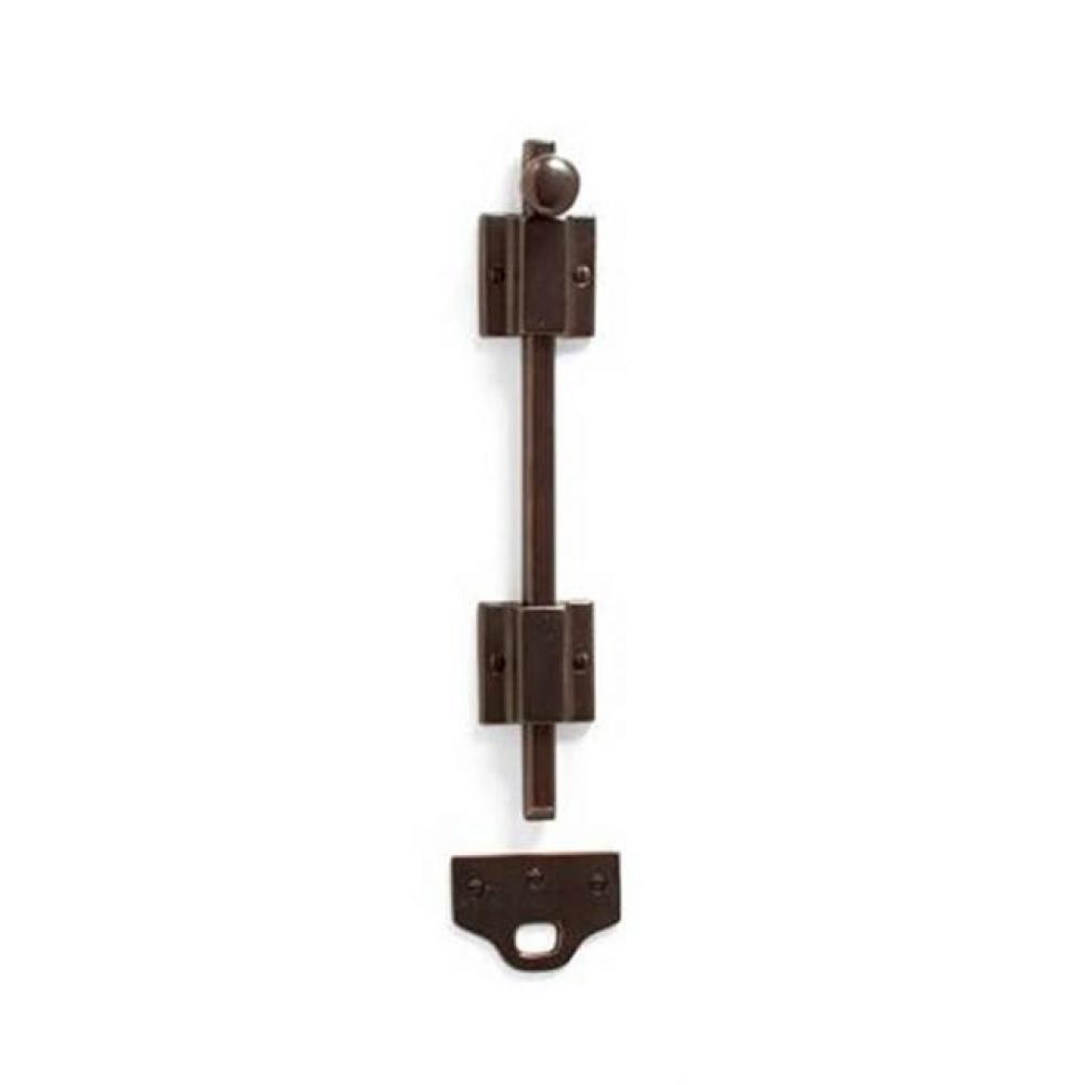 24'' Lever operated square surface bolt set w/universal strike. Includes 3 guides.