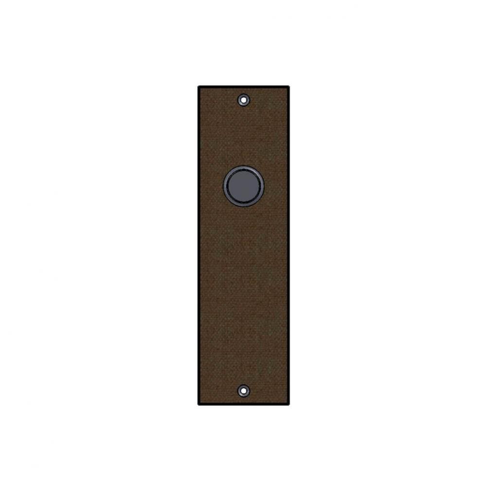 2 1/2'' x 8 3/4'' Burlap push plate.