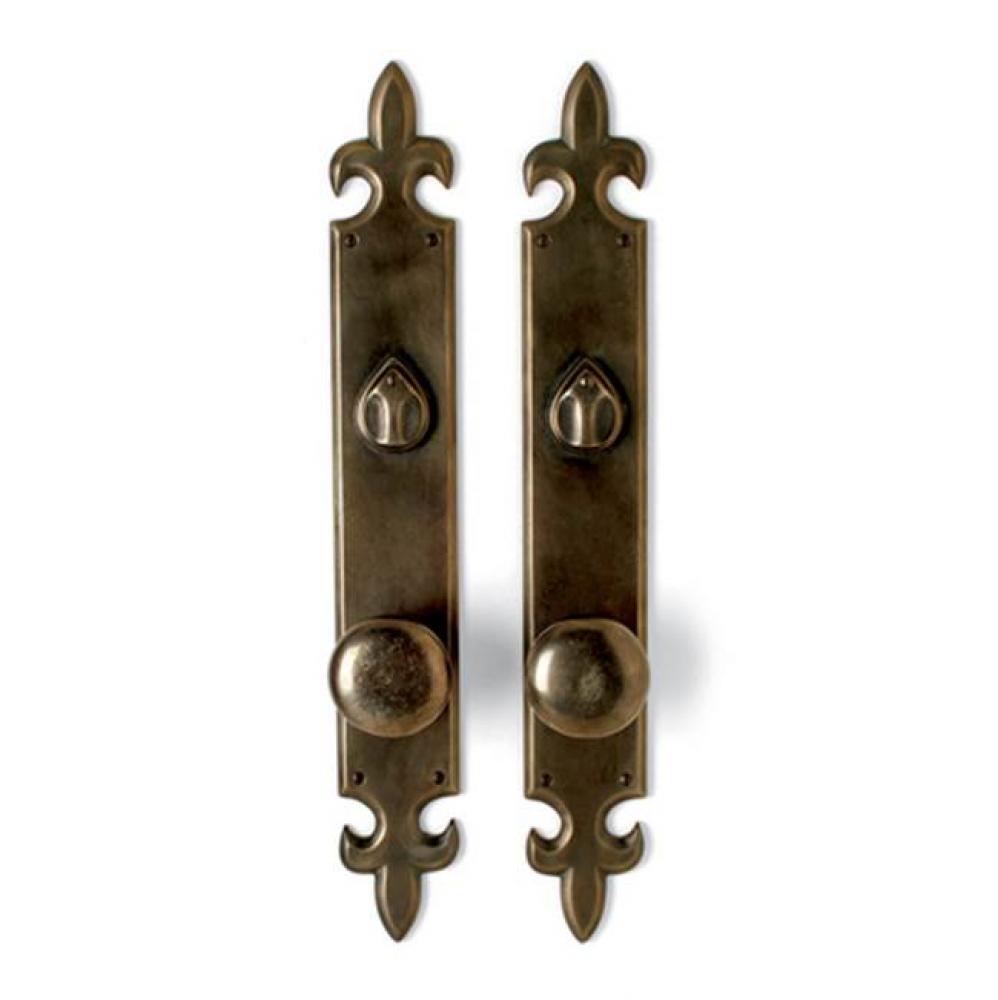 Double cylinder. Lever/knob x lever/knob deadbolt entry set. EP-1250KC (ext) EP-1250KC (int)