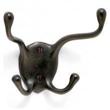 Sun Valley Bronze CH-4 - 5 1/4'' x 4 3/4'' Four prong coat hook.