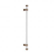 Sun Valley Bronze CK-ACR-DWL-CAP-12 - 12'' Acrylic dowel cabinet pull w/caps. 9 3/4'' center-to-center.