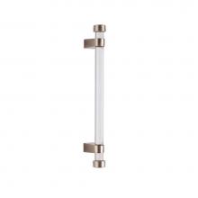 Sun Valley Bronze CK-ACR-DWL-CAP-8 - 8'' Acrylic dowel cabinet pull w/caps. 6'' center-to-center.