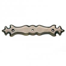 Sun Valley Bronze CKE-FDL - 6 1/4'' x 1 1/4'' Fleur de Lis cabinet knob escutcheon.