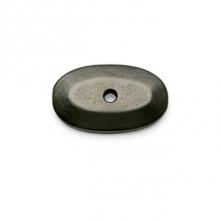 Sun Valley Bronze CKE-OP175 - 1 3/4'' x 1'' Bevel Edge oval cabinet knob escutcheon.