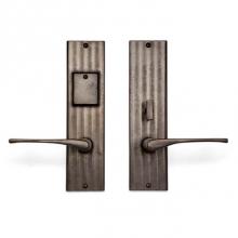 Sun Valley Bronze CS-1410-5.5PLD-DC - Double cylinder. Lever/knob x lever/knob deadbolt entry set. EP-1410-5.5KC (ext) EP-1410-5.5KC (in