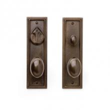 Sun Valley Bronze CS-421PLD-DC - Double cylinder. Lever/knob x lever/knob deadbolt entry set. EP-421KC (ext) EP-421KC (int)*