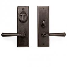 Sun Valley Bronze CS-A408ML-DC - Double cylinder. Lever/knob x lever/knob ML entry set. EP-A408ML-KC (ext) EP-A408ML-KC (int) Non-e