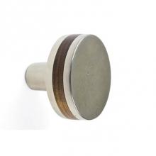 Sun Valley Bronze K-W327 - Round Flat Wood Inlay Knob