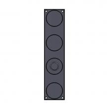 Sun Valley Bronze P-1711-8IML-TPC/P-F1711-8IML-TPC - 2 1/2'' x 11 1/8'' Circles mortise bolt plate w/turn piece.