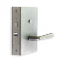 Sun Valley Bronze P-HP1512-8IML-ERC/P-F-HP1512-8IML-ERC - 3 1/2'' x 11 1/2'' Hand Peened interior mortise lock plate w/emergency release