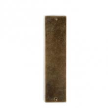 Sun Valley Bronze PP-1916KC - 3'' x 16'' Corduroy Bandbox push pull plate w/key cylinder.