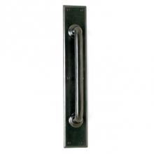 Sun Valley Bronze PP-701KC - 3'' x 17 3/4'' Bevel Edge push pull plate w/key cylinder.