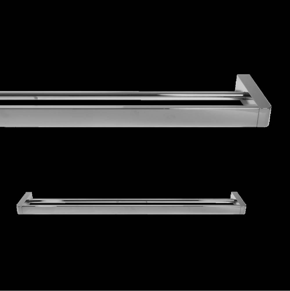 Eaton Extended Double Towel Bar - Chrome