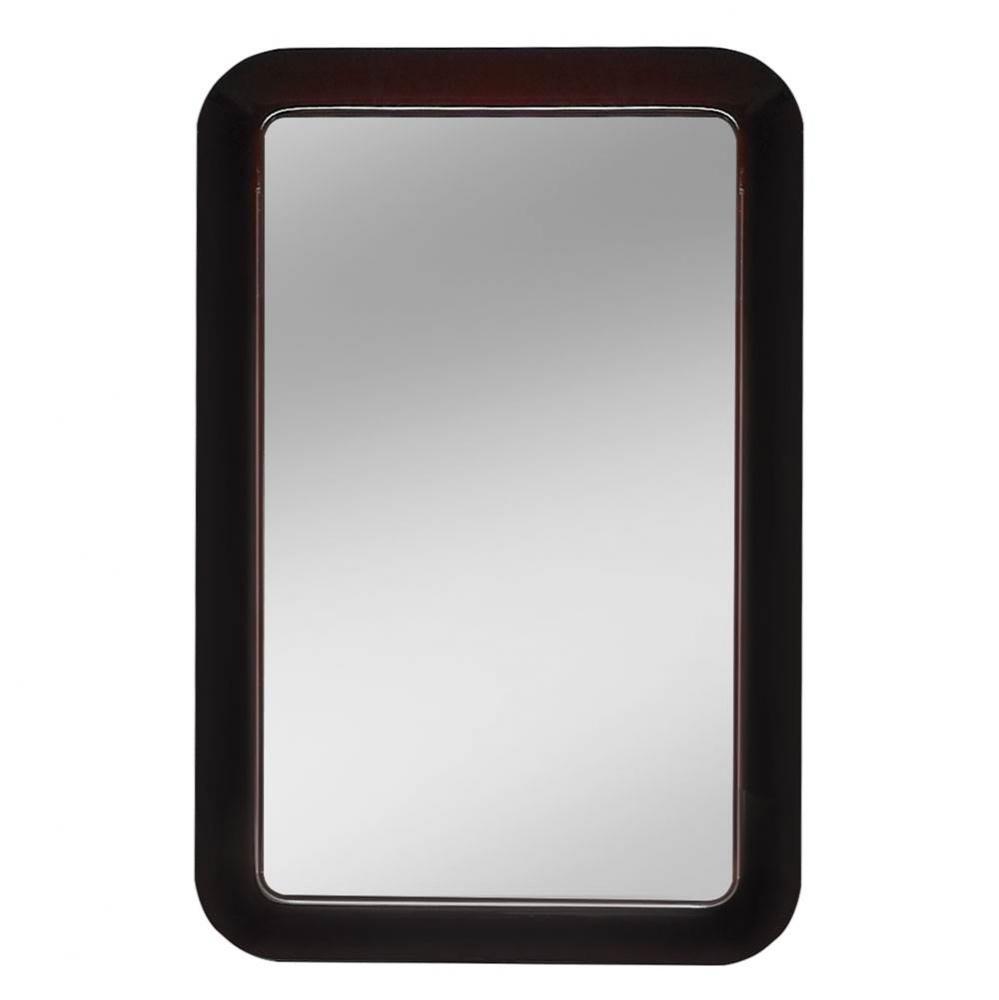 Careena Rounded Rectangular Mirror - Brown