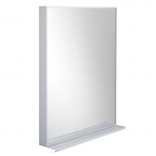 LaLoo Canada Q20M24 NA - Qurios 24'' Aluminum Mirror with Shelf -