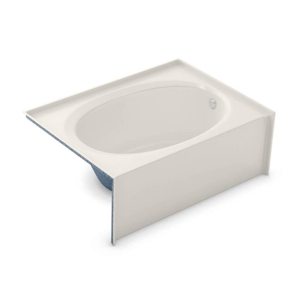 OVA-4260 AcrylX Alcove Left-Hand Drain Homestead Bath in Biscuit