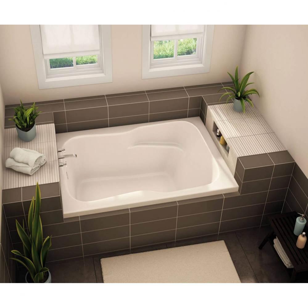 SBF-3260 AcrylX Alcove Left-Hand Drain Bodywrap Bath in White