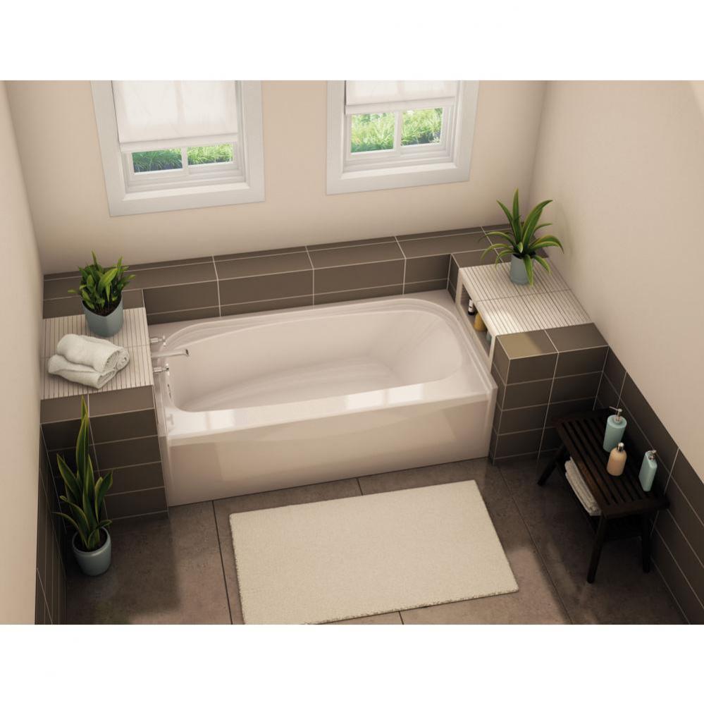 TOF-3060 AFR 59.75 in. x 29.875 in. Rectangular Alcove Bathtub with Left Drain in Biscuit