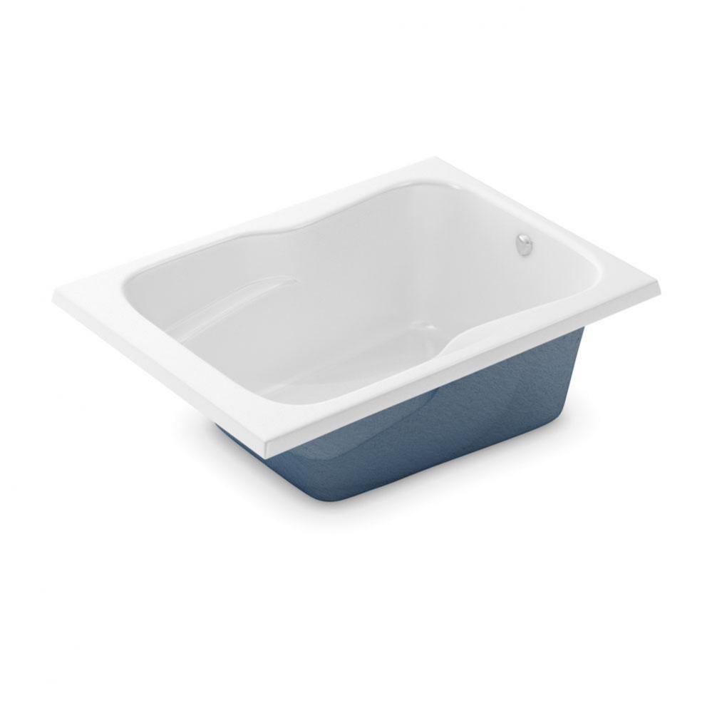 SB-3672 72 in. x 36 in. Rectangular Drop-in Bathtub with End Drain in White