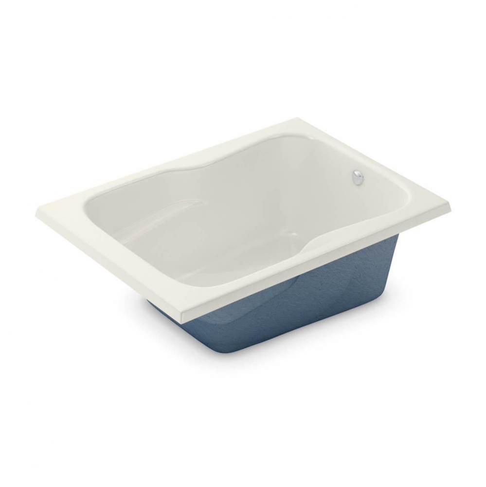 SB-3660 AcrylX Drop-in End Drain Homestead Bath in Biscuit