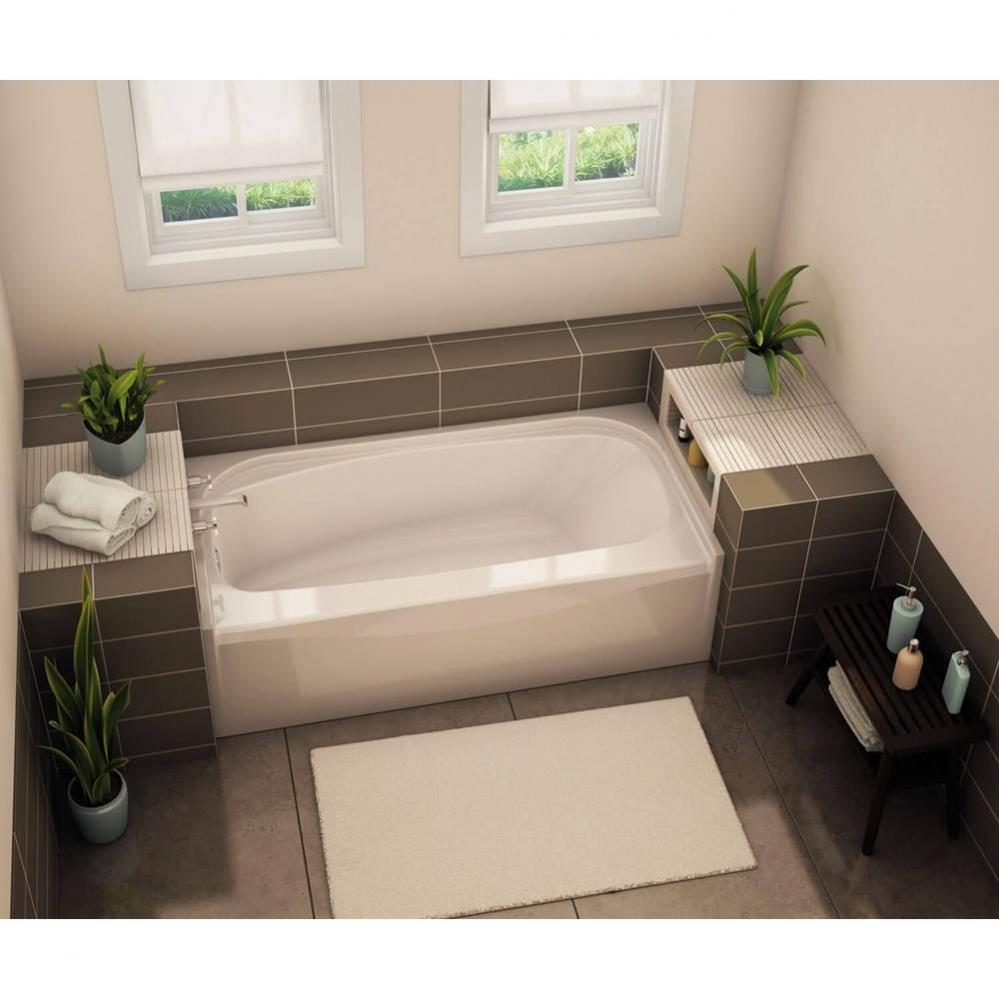 TOF-3060 AcrylX Alcove Left-Hand Drain Homestead Bath in White