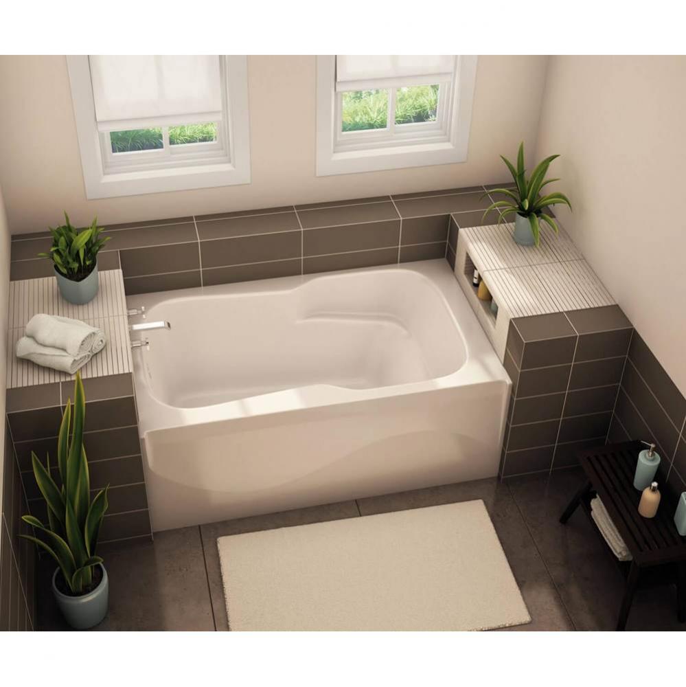 SBA-3260 AcrylX Alcove Right-Hand Drain Bodywrap Bath in White