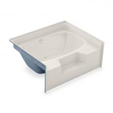 Aker 141083-058-007-050 - GT-60 AcrylX Alcove Center Drain Homestead Bath in Biscuit