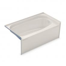 Aker 142015-058-007-585 - TOF-3260 AFR AcrylX Alcove Right-Hand Drain Homestead Bath in Biscuit