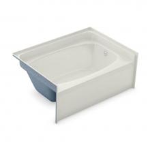 Aker 141082-AFR-058-007 - GT-4260 60 in. x 40.5 in. Rectangular Alcove Bathtub with Center Drain in Biscuit