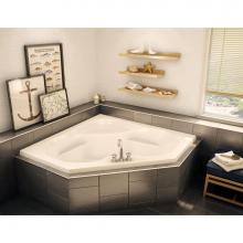 Aker 141096-058-002 - CTF-6060 59 in. x 59 in. Corner Corner Bathtub with Center Drain in White