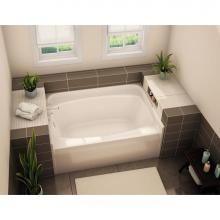 Aker 141082-058-004 - GT-4260 60 in. x 40.5 in. Rectangular Alcove Bathtub with Center Drain in Bone