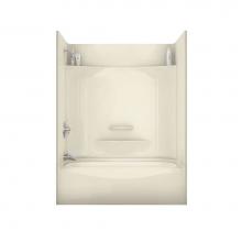 Aker 142007-058-004-594 - KDTS 3060 AFR AcrylX Alcove Left-Hand Drain Four-Piece Homestead Tub Shower in Bone