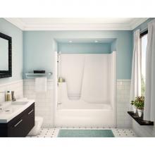 Aker 141004-R-058-007 - GB-60 60 in. x 33 in. x 72 in. 1-piece Tub Shower with Right Drain in Biscuit