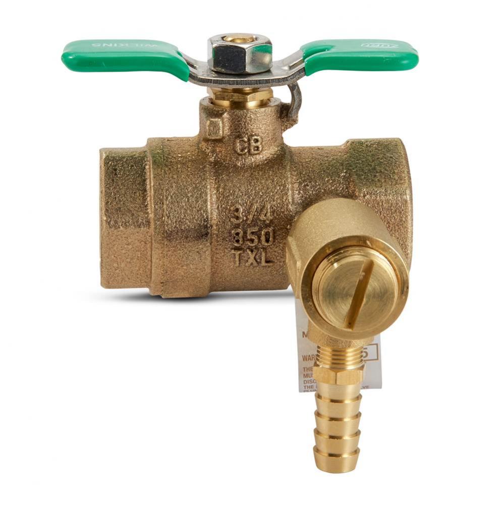 3/4'' BVECXL-125BF Full Port Brass Ball Valve