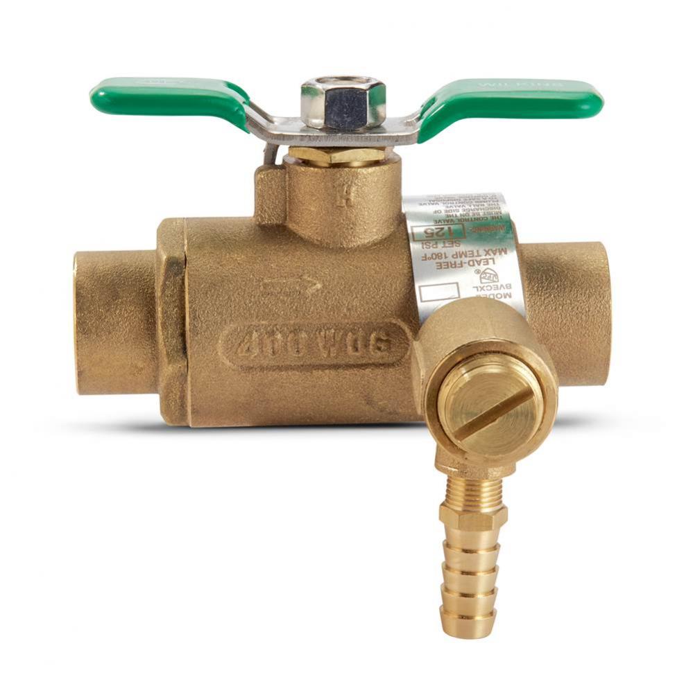 3/4'' BVECXLC-125BF Full Port Brass Ball Valve