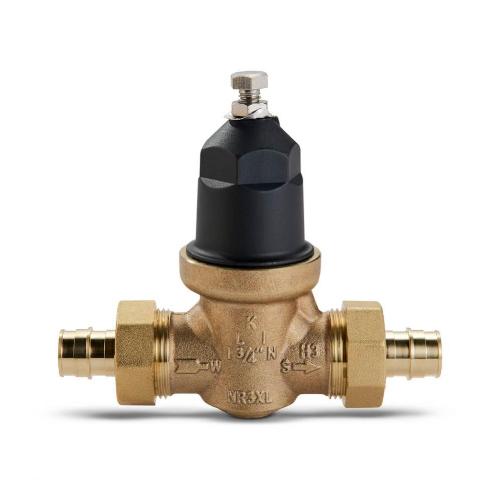 3/4'' NR3XL Pressure Reducing Valve with double union FNPT connection and a male barbed