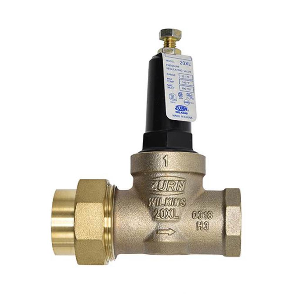 1'' 20Xl Pressure Reducing Valve (Double Female Union Copper Sweat)