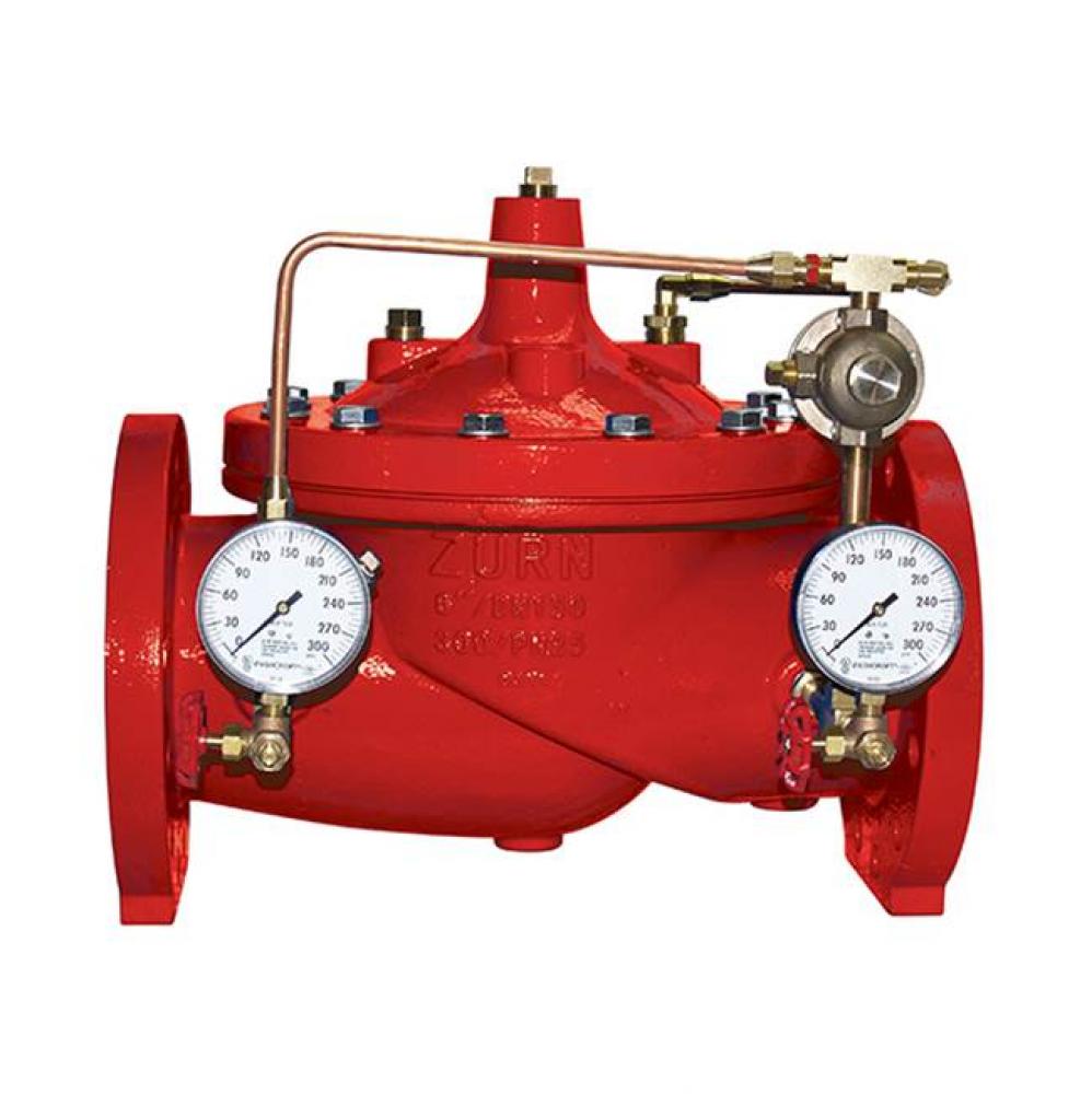 2'' ZW209 Press Reduc Fire Vlv Glb Body IPS Grvd SS seat 30-300psi Cpr Tube