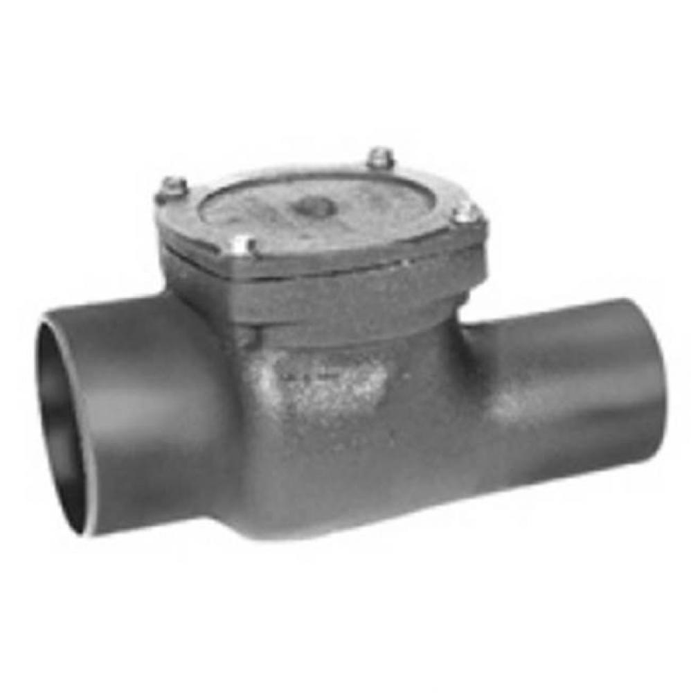 Z1090 Cast Iron Flap/ Type Backwater Valve with 4'' No-Hub Inlet and Outlet