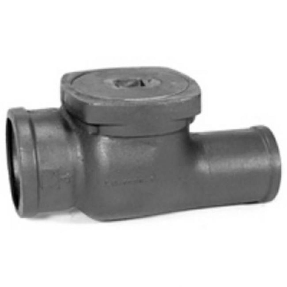 Z1095 Cast Iron Flap/ Type Backwater Valve with 8'' Hub Inlet and 8'' Offset S