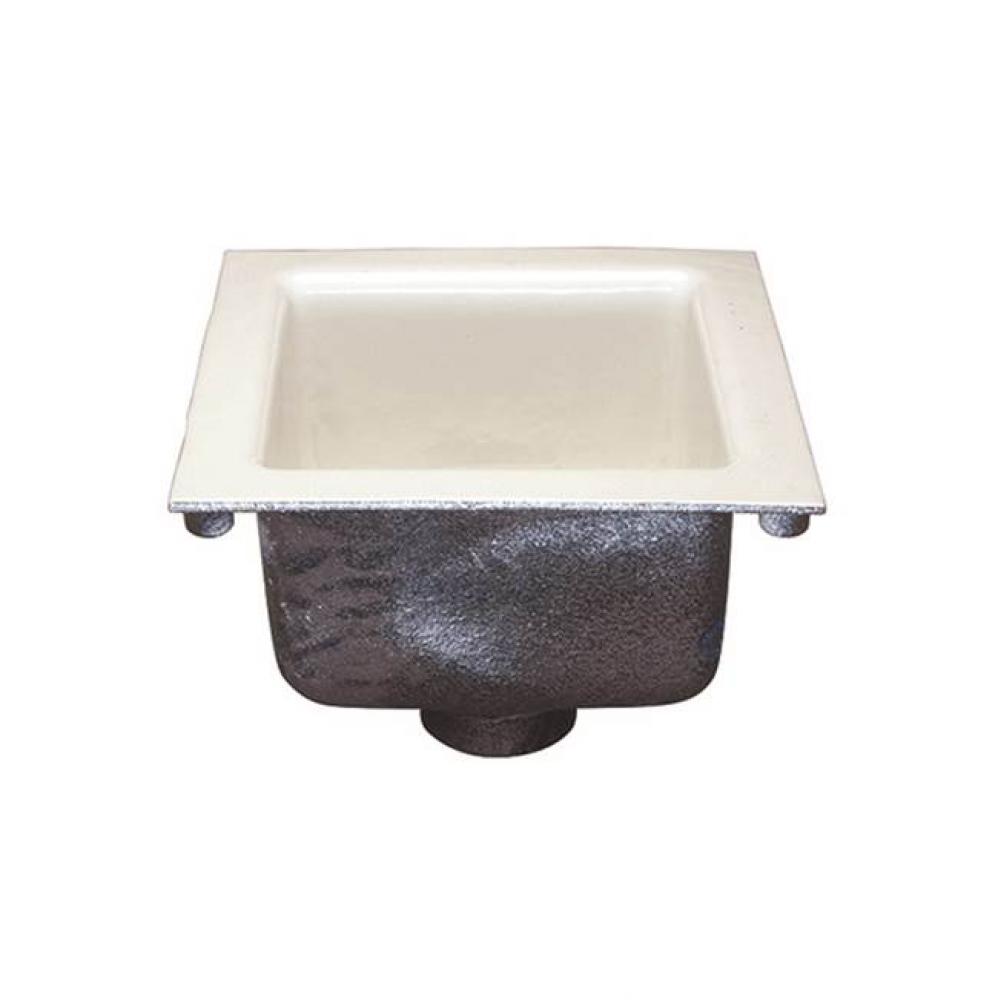 12''Sq X 6'' Ni Brz A.R.E. Floor Sink L/Grate