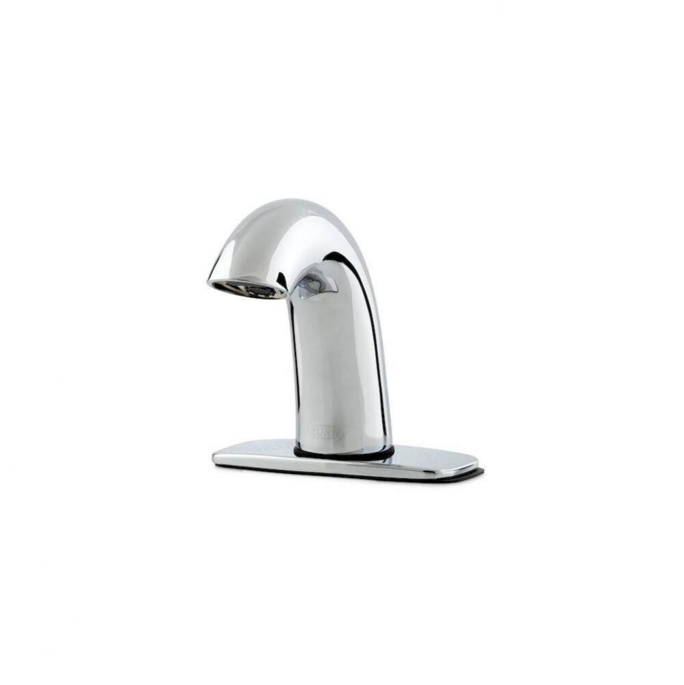 Aqua-FIT® Serio Series® Single Post Faucet with 1.5 gpm Aerator, Long Life Battery, Bras