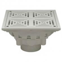 Zurn Industries FD2283-PV4 - 4-inch PVC Decorative Floor Drain