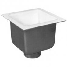 Zurn Industries FD2376-NH2-H - FD2376 12''x12'' Floor Sink Body and Dome Strainer, 8'' Sump Depth,