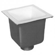 Zurn Industries FD2377-PO4-H - FD2377 4'' Push-On w/ Half Grate