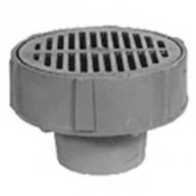 Zurn Industries ZN551-4IP - 9'' Dia Medium Duty Area Drain w/ Polished Nickel Grate